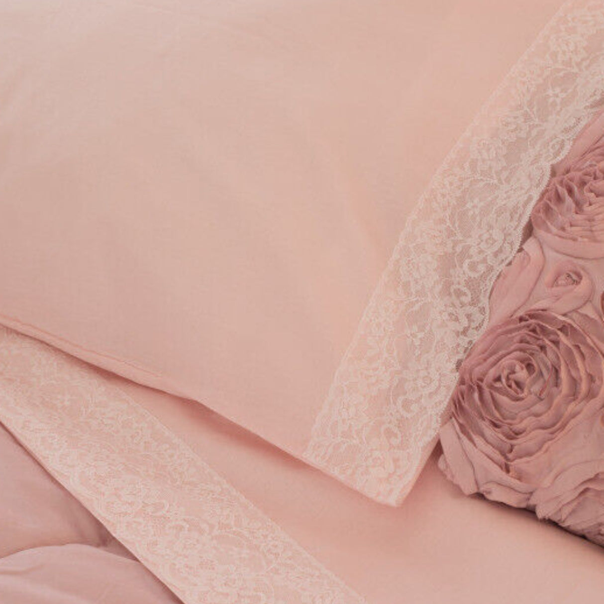 Completo Lenzuola Sophie in Cotone con Pizzo – Singolo, Piazza e Mezza, Matrimoniale | Atelier 17 Made in Italy