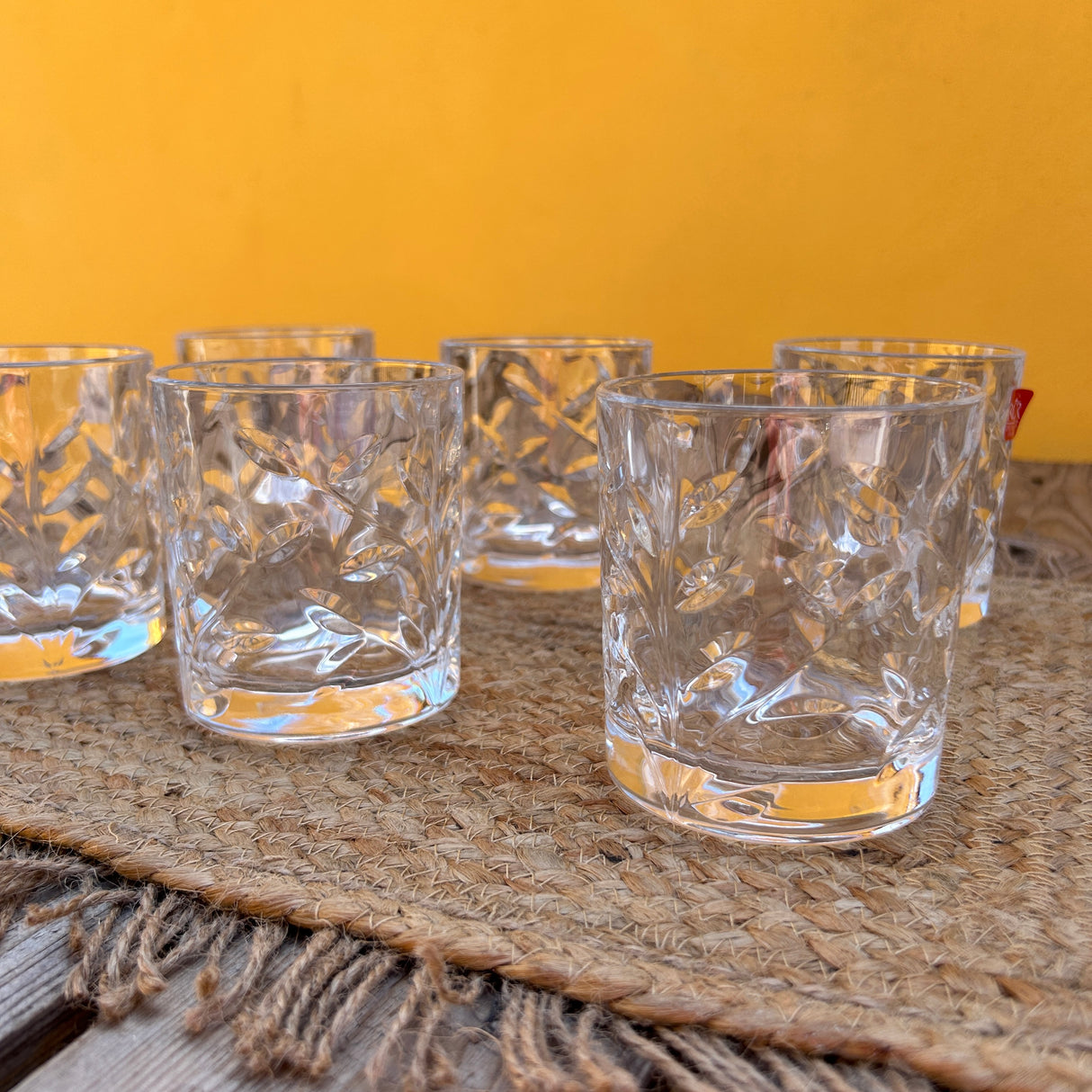Set 6 Bicchieri LAURUS  By Cristalleria Italiana