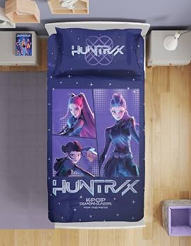 Completo Lenzuola Singolo K-Pop Demon Hunters Netflix – 3 Pezzi
