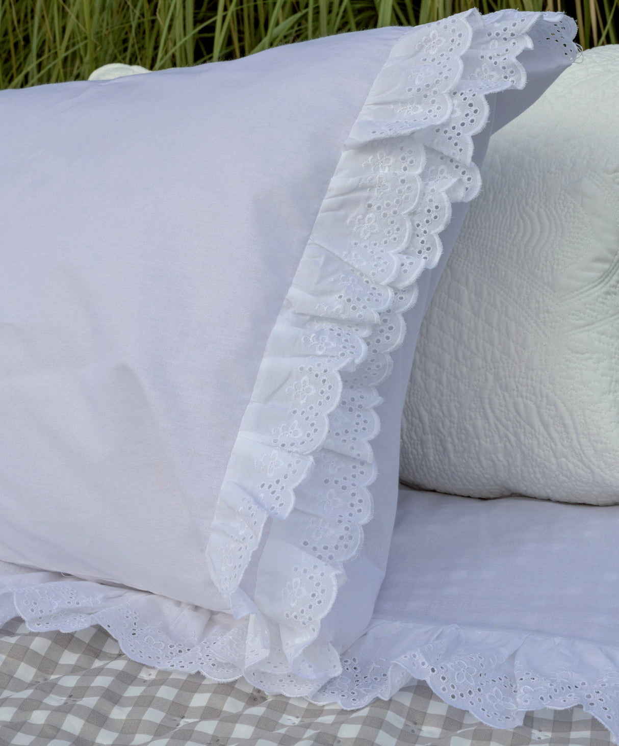 Completo Lenzuola Matrimoniale Nicole L’Atelier17 con Pizzo Sangallo 100% Cotone Made in Italy