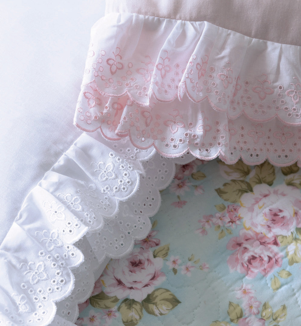 Completo Lenzuola Matrimoniale Nicole L’Atelier17 con Pizzo Sangallo 100% Cotone Made in Italy