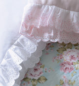 Completo Lenzuola Matrimoniale Nicole L’Atelier17 con Pizzo Sangallo 100% Cotone Made in Italy
