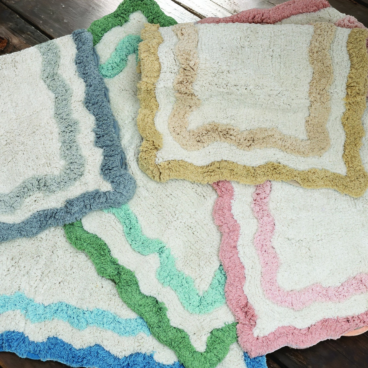 Tappeto Bagno Ondina Atelier 17 in Cotone 50x80 / 60x110 cm – 5 Colori
