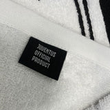 Set Asciugamani 1+1 Juventus Ufficiale 100% Cotone – 100x60 + 60x40 Bianco Nero