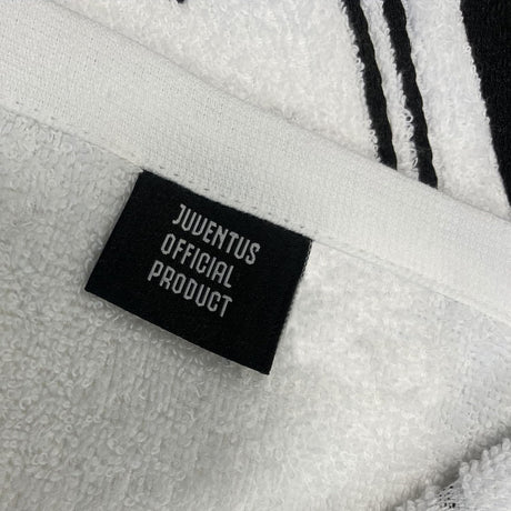 Set Asciugamani 1+1 Juventus Ufficiale 100% Cotone – 100x60 + 60x40 Bianco Nero