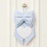 Fiocco Nascita con Cuore in Tela Aida - 100% cotone