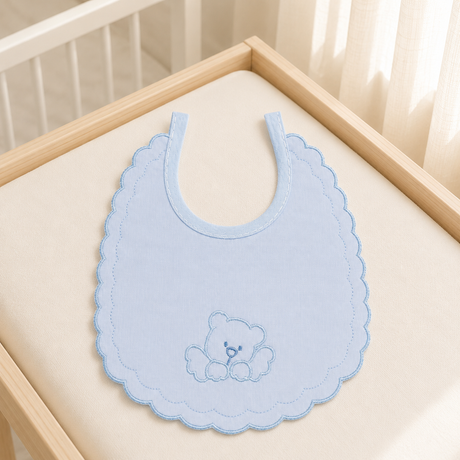 Bavaglino Neonato Orsetto 100% Cotone - Irge