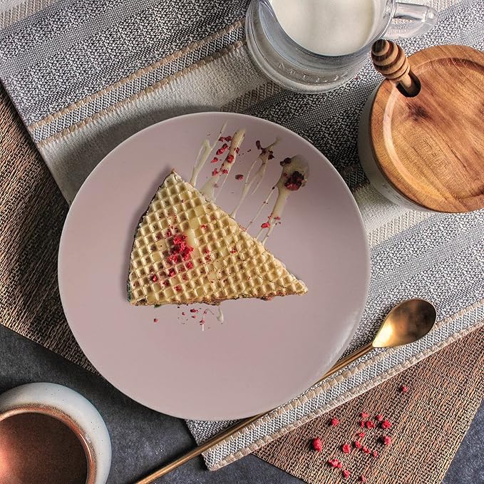 Servizio di piatti 18 pezzi EVA colori Rosa\Grigio\Tortora, opaca o lucido by Casa Milano