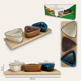 Set 3 Ciotole Reactive Con Vassoio Dinamic by Arca