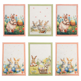 Set da 6 strofinacci in Stampa Digitale Dolce Pasqua 2  - Botticelli Home
