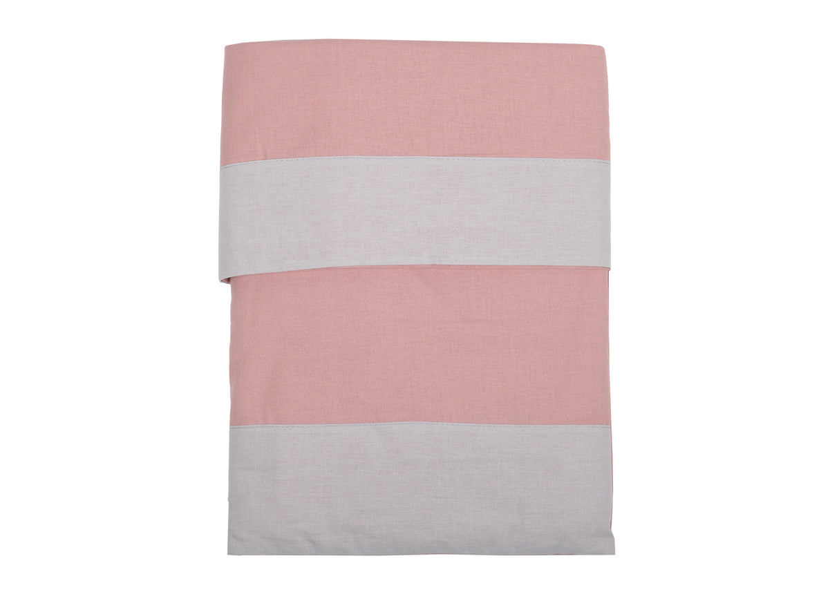 Completo letto Adele L’Atelier17 100% cotone Made in Italy con bordo a contrasto