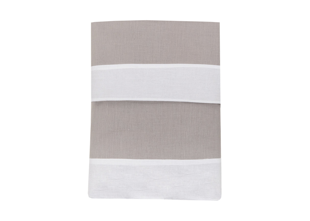 Completo letto Adele L’Atelier17 100% cotone Made in Italy con bordo a contrasto