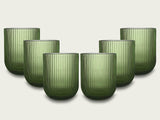 Set Di 6 Tumbler In Pasta Di Vetro ARCA - Bicchieri Verde, 250ml, Lavabili In Lavastoviglie, Collezione Eternity - Foto 12