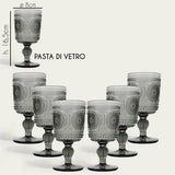 Set 6 Bicchieri/Calici Majestic Fumo - Arca
