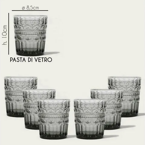 Set 6 Bicchieri/Calici Heritage Fumo - Arca