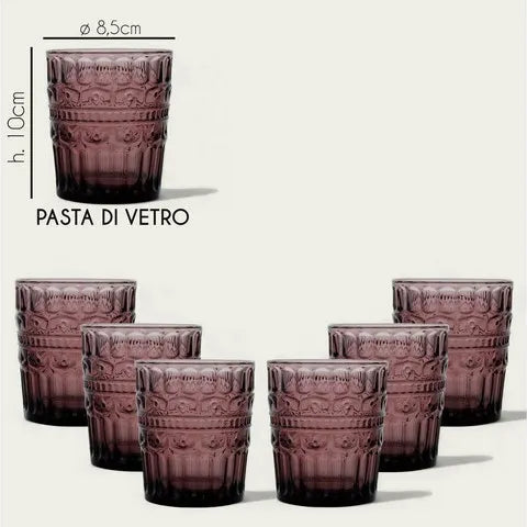 Set 6 Bicchieri/Calici Heritage Porpora - Arca