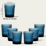 Set 6 Bicchieri/Calici Heritage Blu - Arca