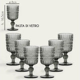 Set 6 Bicchieri/Calici Heritage Fumo - Arca