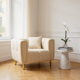 POLTRONA ALMA CREMA C/CUSCINO - FERRETTI