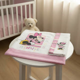 Completo lenzuola 3 pezzi culla/carrozzina Minnie Mouse  100% cotone - Disney Baby