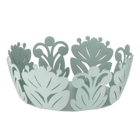 Cestino Portapane Ibiscus in Metallo Verde Chiaro - Montemaggi