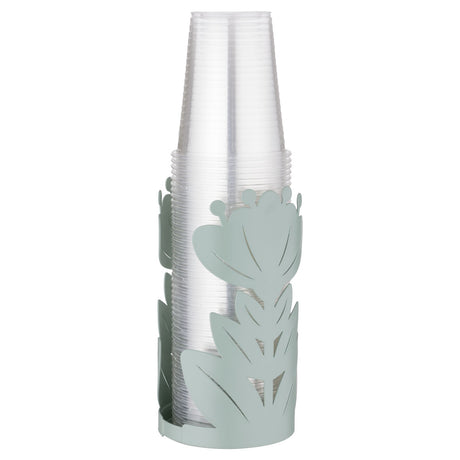 Portabicchieri Ibiscus in Metallo Verde Chiaro 8x8x15 cm - Montemaggi