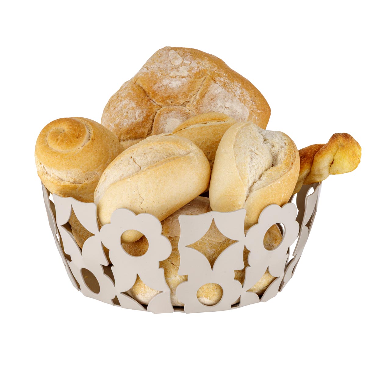 Cestino Portapane Louis in Metallo Tortora - Montemaggi