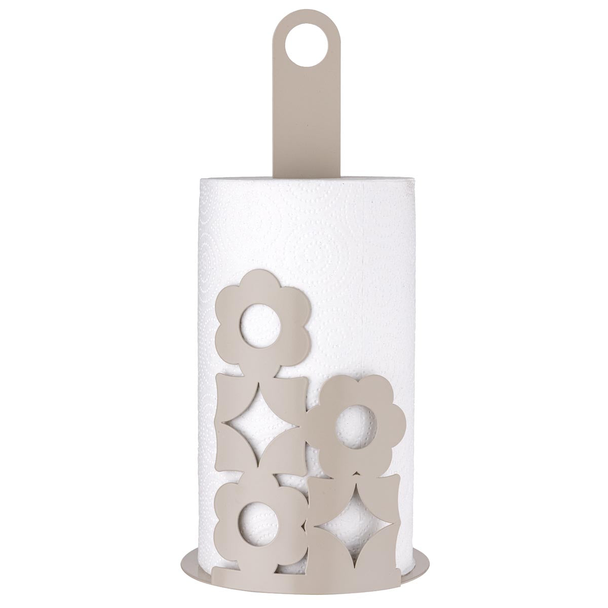 Portarotolo Louis in Metallo Tortora 15x15x33 cm - Montemaggi