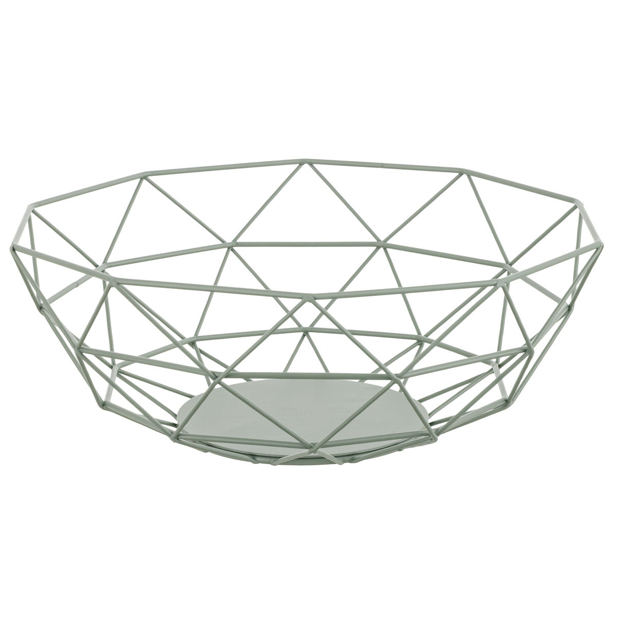 Cestina Frutta Kitchen Box 28x28x10 cm Verde Salvia in Ferro – Montemaggi