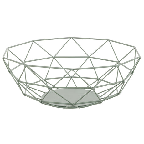 Cestina Frutta Kitchen Box 28x28x10 cm Verde Salvia in Ferro – Montemaggi