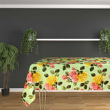 Tovaglia Antimacchia e Antistiro FANTASIA GREEN ROSE - Magilù