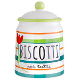 Biscottiera Stoneware Life Style ø15x22 cm - Montemaggi