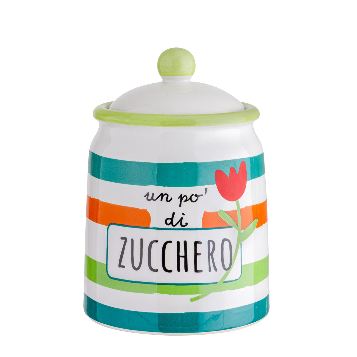 Barattolo Zucchero Stoneware Life Style ø11x16 cm - Montemaggi