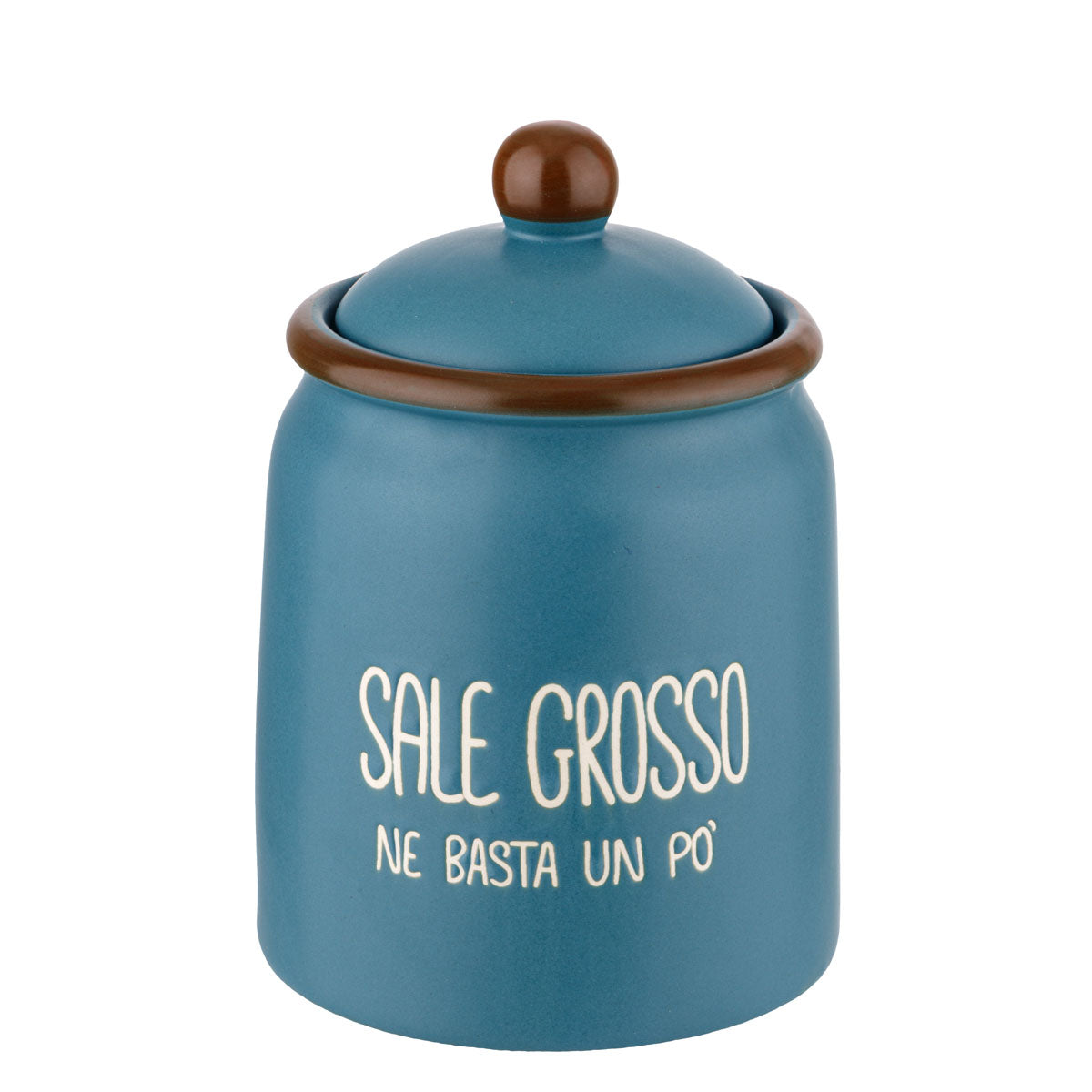 Barattolo Sale Grosso COLORS Montemaggi in Stoneware 11x16 cm
