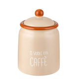 Barattolo Caffè COLORS Montemaggi Beige in Stoneware 11x16 cm