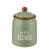 Barattolo Zucchero COLORS Montemaggi Avio in Stoneware 11x16 cm