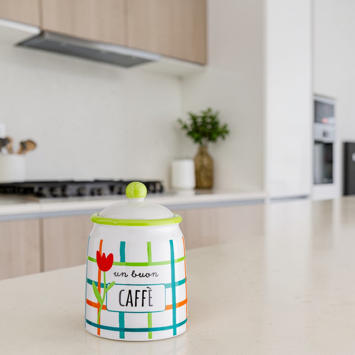 Barattolo Caffè Stoneware Life Style ø11x16 cm - Montemaggi
