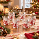 Set 6 Bicchieri Natalizi Nordic Christmas in Vetro 250 ml - Arca