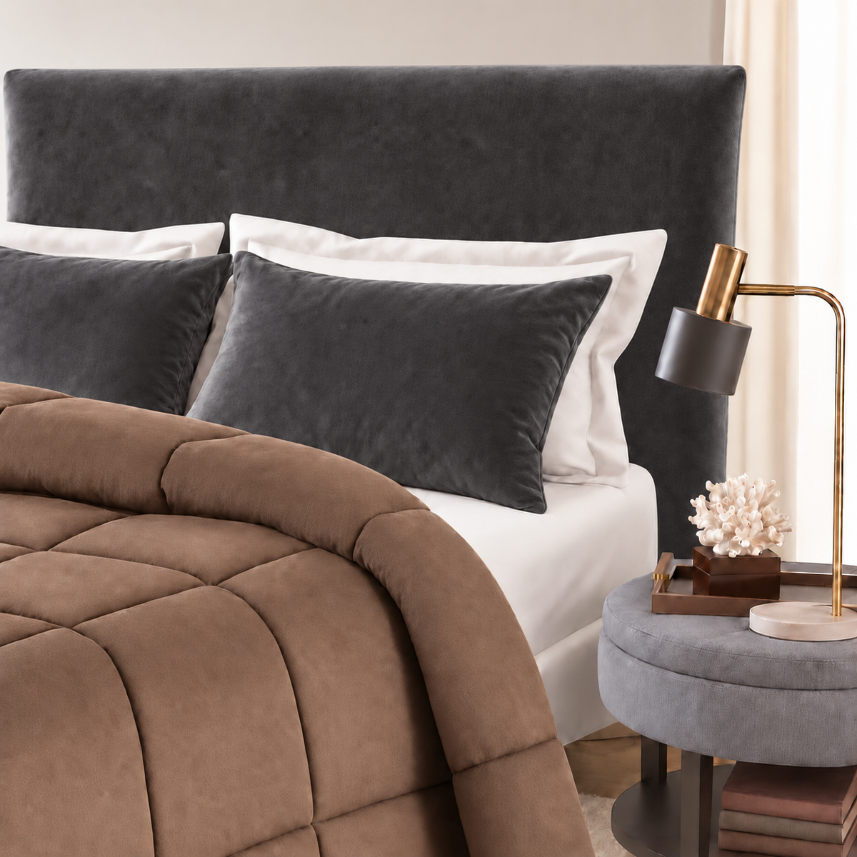 Copri testata / copri testiera  letto VELVET in velluto  - Marta Marzotto
