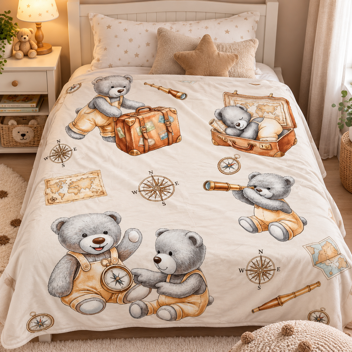 Plaid My Little Teddy 130x160 cm - L'Atelier17