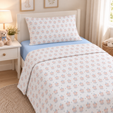 Completo Lenzuola Singolo Teddy 100% Cotone - Maestri Coronieri