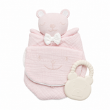 Set Gift Neonato con Dou Dou, Bavaglino e Dentizione - Ellepi