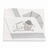 Completo Lenzuola Baby Friends per Carrozzina o Co-sleeping 100% Cotone 3 Pezzi - Bruco Bruco