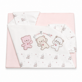 Completo Lenzuola Lettino 3 Pezzi Piccoli Orsetti - Bruco Bruco