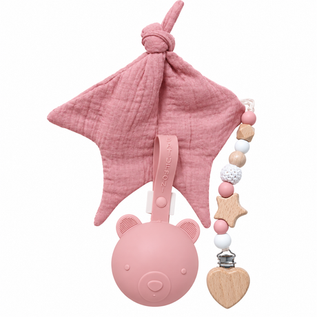 Set Regalo Baby Doudou, Portaciuccio e Catenella art. B541- I Batuffolini