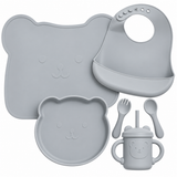 Set Pappa Svezzamento in Silicone Alimentare 5 Pezzi art. B540 - I Batuffolini