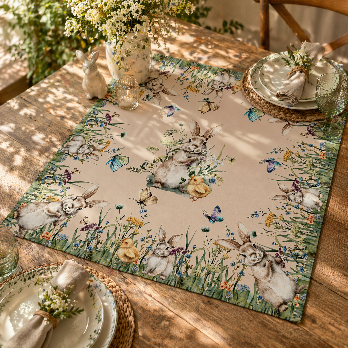 Centrotavola in cotone 90x90 cm - Petracchi