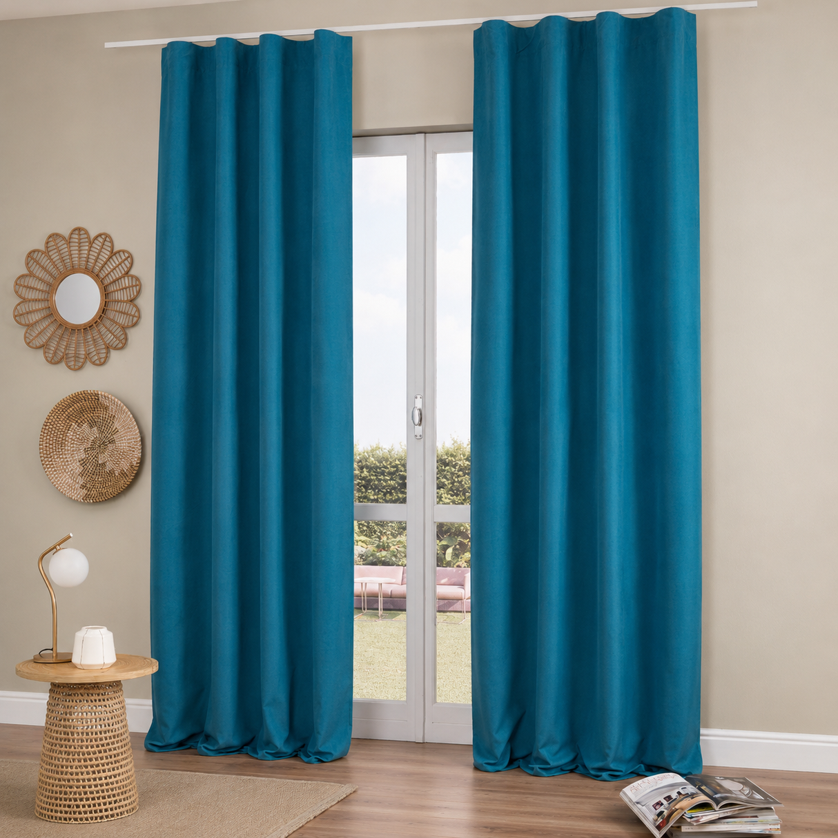 Pannello Tenda con Fascia Copri Bastone Hector Maè 145x290 cm - Via Roma 60
