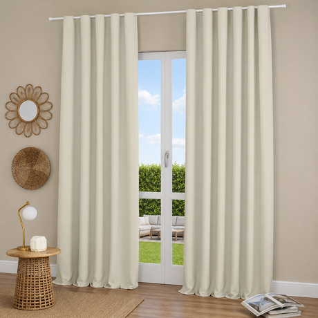 Pannello Tenda con Fascia Copri Bastone Hector Maè 145x290 cm - Via Roma 60