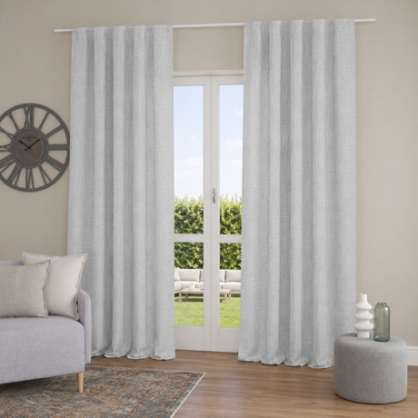 Pannello Tenda con Fascia Copri Bastone Felipa Maè 145x290 cm - Via Roma 60